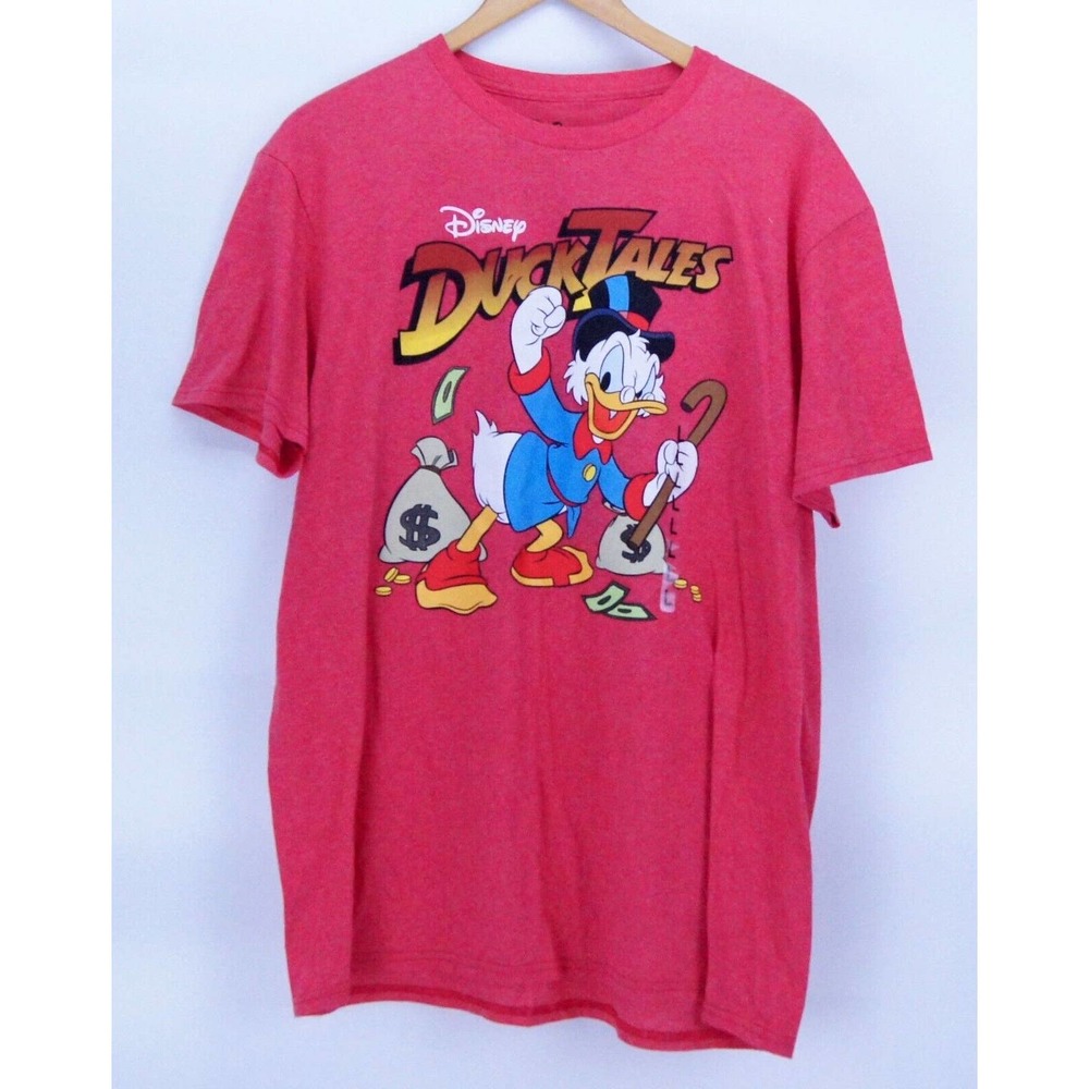 New Disney Duck Tales Scrooge McDuck Mens Large T Shirt Short Sleeve Graphic Tee